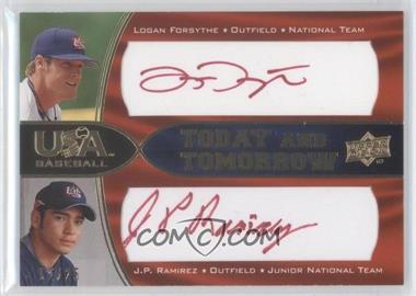 2008 Upper Deck USA Baseball National Teams - Today and Tomorrow Autographs - Red Ink #TT-11 - Logan Forsythe, J.P. Ramirez /25
