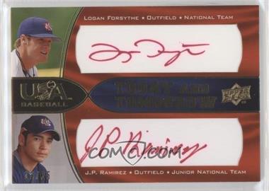 2008 Upper Deck USA Baseball National Teams - Today and Tomorrow Autographs - Red Ink #TT-11 - Logan Forsythe, J.P. Ramirez /25