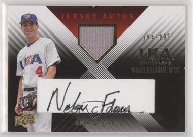 2008 Upper Deck USA Baseball National Teams - Youth National Team - Jersey Autos Black Ink #YE-7 - Nolan Fontana /295