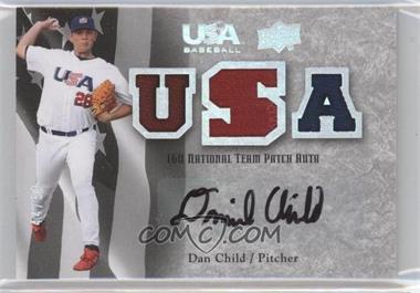 2008 Upper Deck USA Baseball Teams - 16U National Team Patch Auto #16PA-DC - Dan Child /50