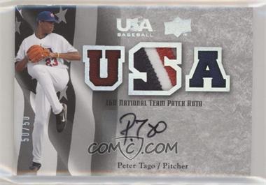 2008 Upper Deck USA Baseball Teams - 16U National Team Patch Auto #16PA-PT - Peter Tago /50