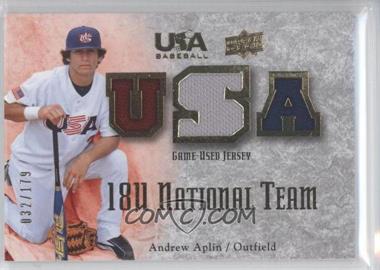 2008 Upper Deck USA Baseball Teams - 18U National Team Game-Used Jersey #18U-AA - Andrew Aplin /179