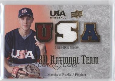 2008 Upper Deck USA Baseball Teams - 18U National Team Game-Used Jersey #18U-MP - Matt Purke /179