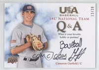 Cameron Garfield (Hobby or Pastime) #/20