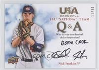 Nick Franklin (Idol or Inspiration) #/20