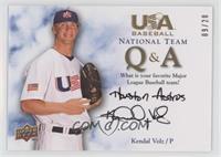 Kendal Volz (Favorite Team) #/20