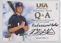 Micah Gibbs (Profession) #/20