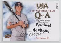 Wes Hatton (Hobby or Pastime) #/20