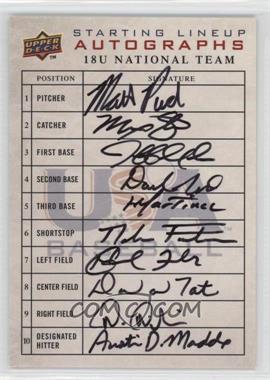 2008 Upper Deck USA Baseball Teams - 18U National Team Starting Lineup Autographs #18SL-6 - 18U National Team /12