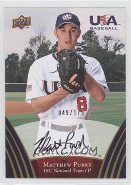 2008 Upper Deck USA Baseball Teams - [Base] - Gold Autographs #107 - Matt Purke /175