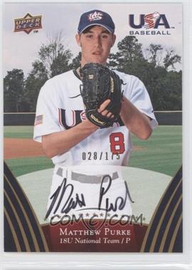 2008 Upper Deck USA Baseball Teams - [Base] - Gold Autographs #107 - Matt Purke /175