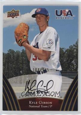 2008 Upper Deck USA Baseball Teams - [Base] - Gold Autographs #67 - Kyle Gibson /175