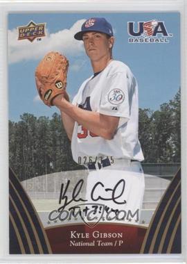 2008 Upper Deck USA Baseball Teams - [Base] - Gold Autographs #67 - Kyle Gibson /175