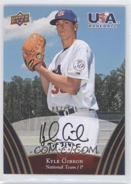 2008 Upper Deck USA Baseball Teams - [Base] - Gold Autographs #67 - Kyle Gibson /175