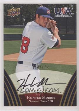 2008 Upper Deck USA Baseball Teams - [Base] - Gold Autographs #75 - Hunter Morris /175