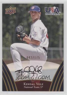 2008 Upper Deck USA Baseball Teams - [Base] - Gold Autographs #80 - Kendal Volz /175