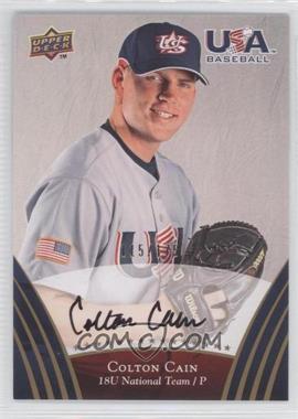 2008 Upper Deck USA Baseball Teams - [Base] - Gold Autographs #85 - Colton Cain /175