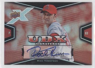 2008 Upper Deck X - UDX Signatures #RT - Rich Thompson