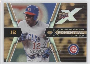 2008 Upper Deck X - Xponential3 #X3-AS - Alfonso Soriano