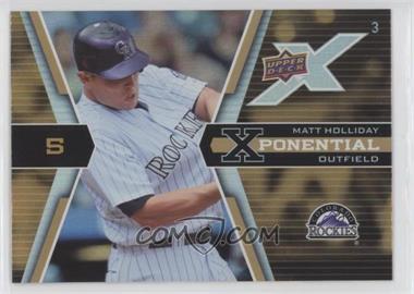 2008 Upper Deck X - Xponential3 #X3-MH - Matt Holliday