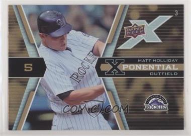 2008 Upper Deck X - Xponential3 #X3-MH - Matt Holliday