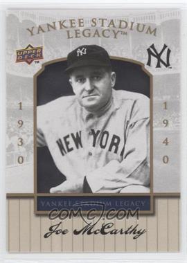 2008 Upper Deck Yankee Stadium Legacy Final Season Box Set - [Base] #13 - Joe McCarthy