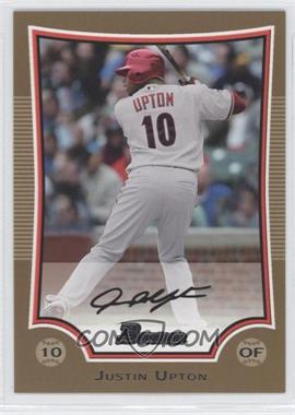 2009 Bowman - [Base] - Gold #138 - Justin Upton