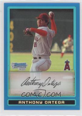 2009 Bowman - Chrome Prospects - Blue Refractor #BCP57 - Anthony Ortega /150