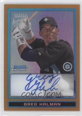 2009 Bowman - Chrome Prospects - Gold Refractor #BCP113 - Greg Halman /50