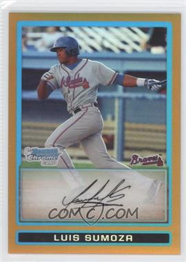 2009 Bowman - Chrome Prospects - Gold Refractor #BCP31 - Luis Sumoza /50