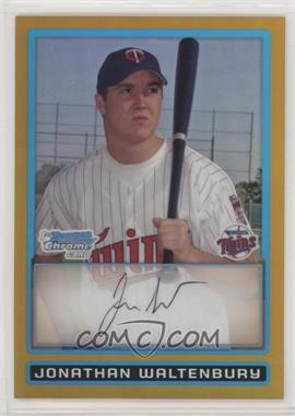 2009 Bowman - Chrome Prospects - Gold Refractor #BCP32 - Jonathan Waltenbury /50