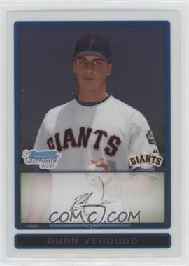 2009 Bowman - Chrome Prospects #BCP78 - Ryan Verdugo