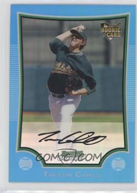 2009 Bowman Chrome - [Base] - Blue Refractor #192 - Trevor Cahill /150