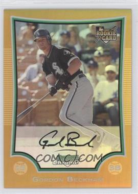 2009 Bowman Chrome - [Base] - Gold Refractor #185 - Gordon Beckham /50