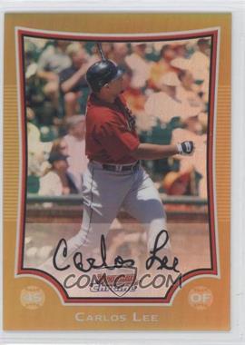 2009 Bowman Chrome - [Base] - Gold Refractor #23 - Carlos Lee /50