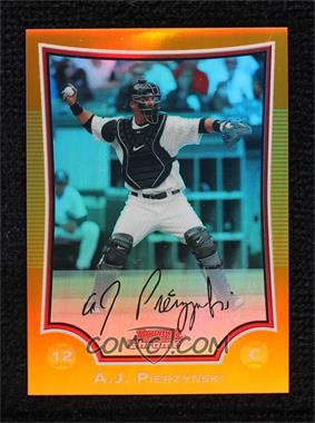 2009 Bowman Chrome - [Base] - Orange Refractor #173 - A.J. Pierzynski /25