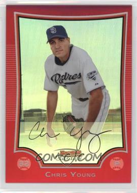 2009 Bowman Chrome - [Base] - Red Refractor #135 - Chris Young /5