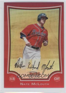 2009 Bowman Chrome - [Base] - Red Refractor #19 - Nate McLouth /5