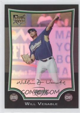 2009 Bowman Chrome - [Base] - Refractor #218 - Will Venable