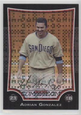 2009 Bowman Chrome - [Base] - X-Fractor #177 - Adrian Gonzalez /250