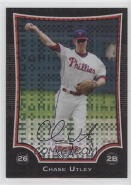 2009 Bowman Chrome - [Base] - X-Fractor #4 - Chase Utley /250