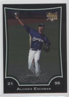 2009 Bowman Chrome - [Base] #198 - Alcides Escobar