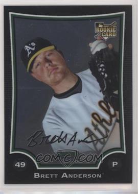 2009 Bowman Chrome - [Base] #219 - Brett Anderson