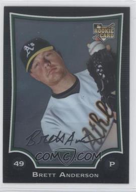 2009 Bowman Chrome - [Base] #219 - Brett Anderson