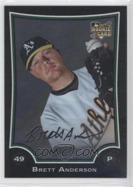 2009 Bowman Chrome - [Base] #219 - Brett Anderson