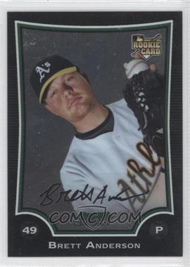 2009 Bowman Chrome - [Base] #219 - Brett Anderson