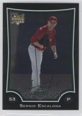 2009 Bowman Chrome - [Base] #59 - Sergio Escalona