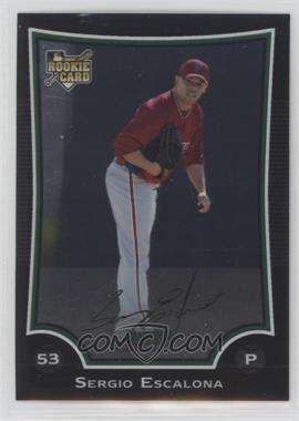 2009 Bowman Chrome - [Base] #59 - Sergio Escalona