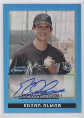 2009 Bowman Chrome - Prospects - Blue Refractor #BCP103 - Edgar Olmos /150