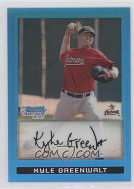 2009 Bowman Chrome - Prospects - Blue Refractor #BCP135 - Kyle Greenwalt /150